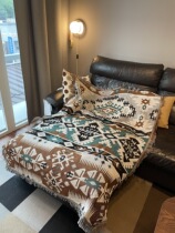 GALA ethnic style sofa blanket Bohemian tassel cover blanket single casual blanket wall decoration tapestry