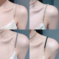 Pearl shoulder strap accessories Skirt summer invisible belt Incognito underwear Thin shoulder strap accessories can be exposed Removable adjustment