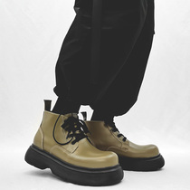 Ins net red head Martin boots men Inlenty wind retro thick bottom heightening in favor of workers with high help of pine pastry shoes