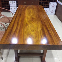 Okan large board table Solid wood log tea table Tea table Tea board office desk table surface Mahogany whole piece rosewood clearance