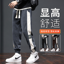 Corduroy casual pants mens pants 2022 new autumn and winter models plus velvet chenille winter sports pants mens models