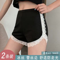 Summer Safety Pants Women Anti-Walking Light Extractable Wearing No Curbside No Mark Ice Silk White Black Insurance Against Bottom Pants Thin