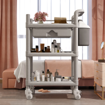 Japanese beauty car beauty salon special hand push tool car fire tank car small bubble trolley shelf