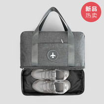 Ojessen travel bag waterproof storage bag shoes clothes dry and wet separation Hand bag travel luggage split finishing