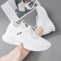 Hong Kong flat shoes womens 2021 summer new fashion mesh white shoes casual soft sole breathable running shoes