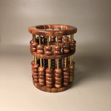 中国古玩 天然木 唐木 花梨　黄花梨 特大筆筒　重2.4kg 中国古玩 天然木 唐木 花梨 黄花梨 特大筆筒 重2.4kg