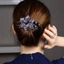 Clip headdress hairclip Korean elegant hair large grab clip hair accessories female adult hair card floral headdress three-tooth duckbill clip