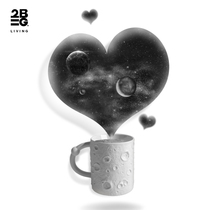 2B2G LIVING Moonlight White Planet NET red mug Coffee Art face value Ceramic Birthday couple gift