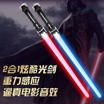 Shivering with the same Star Wars laser sword sparkling sword Luminous Knife Sword Fluorescent Stick Laser Stick Boy Toy Suit