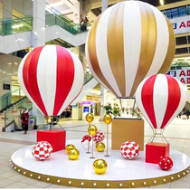 Square Meichen opening props Hot air balloon decoration shopping mall DP point wedding pendant landing large hot air balloon decoration
