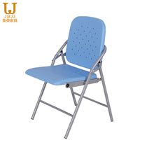 Thickened Hollow training chair with writing board widened and enlarged folding chair high-grade breathable Office conference chair student Chair