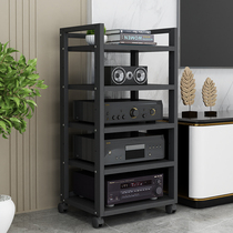 (60-length adjustable) multi-layer power amplifier rack bile machine bracket cabinet CD machine rack mobile audio-visual cabinet