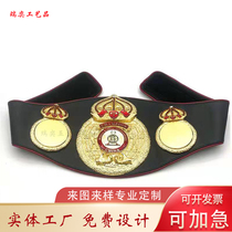 Gold belt custom fighting Muay Thai boxing competition boxing champion Gold Belt Free Fight Club customization