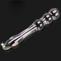 Crystal glass ice Fire Stick for men and women with posterior anal plug stimulation orgasm anal chrysanthemum masturbation sex supplies