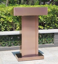 Property reception desk Welcome desk Property restaurant Stainless steel lecture desk Hotel speech desk Consultation desk