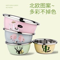 Special basin for hot bottle cleaning baby baby wash fart stainless steel washbasin household disinfection wash vegetables and basin