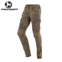 ROCK BIKER motorcycle riding pants mens motorcycle pants anti-drop four seasons racing Harley handsome slim jeans