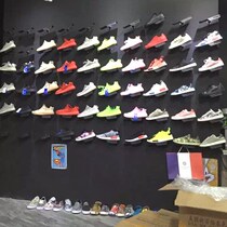 New wall shoe holder display stand single wall disassembly metal shoe rack store shoe store Korean version of the wall fashion