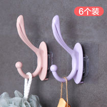 Hook Bathroom Kitchen waterproof and adhesive multifunction free of punch-free nails No trace primary-secondary buckle wall-mounted mobile adhesive hanging buckle