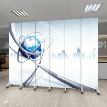 Custom office screen partition wall Company logo folding mobile living room Simple modern bedroom occlusion home