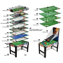 High-end table football hockey machine home billiards small table tennis curling foldable multifunctional game