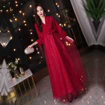 Pregnant women Toast coat belly 2021 New Bride wedding dress large size fat mm return clothes wear thin winter women
