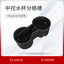 Suitable for 21 Tesla Model3 y storage card slot cup limit holder frame Interior accessories artifact