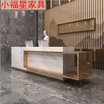 Light luxury bar clothing shop barber shop simple modern cashier counter company beauty salon hotel reception desk