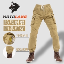 Motocross riding pants new summer unisex multi-pocket windproof loose racing motorcycle overalls