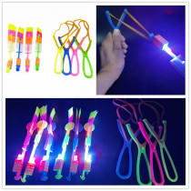Stall square Hot flying rocket explosion flash large slingshot flying arrow luminous flying sword small gift toy