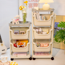 Snack trolley shelf floor ins Wind home bedroom dormitory artifact bedside mobile storage rack
