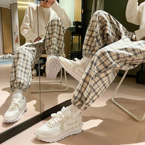 Fried Street Ruffles PANTS MALE TREND SALT SERIES VINYDAY RETRO ANCIENT GUSTY PANTS WITH SLIM STRAIGHT DRUM CASUAL PLAID PANTS