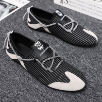 Mens shoes summer Doudou shoes Mens new 2021 social guy spirit tide shoes A pedal lazy casual cloth shoes