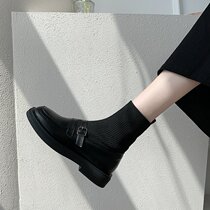 Mostarsea 2021 ~ new strong push thin boots short boots female English style Martin boots single boots socks boots