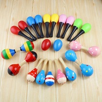 Rattle stick kindergarten sand hammer sand ball baby child early education instrument newborn hand grip training hand holding educational toy