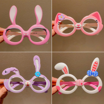 CHILDRENS GLASSES FRAME WITHOUT LENS SUNGLASSES SILICONE MALE GIRL CARTOON CUTE BABY CUTE SOFT LEG GIRL SPECTACLE FRAME