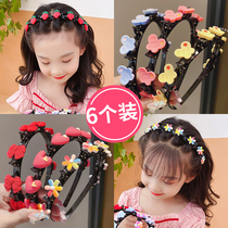 Childrens choreography hair stirrups haircut Hair Dressing God Instrumental Girl Cute Hair Card Baby Unhurt Hair Head Stirrup Hair