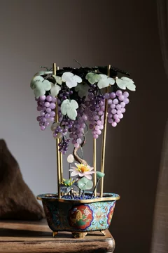 希少品　中国景泰蓝 置物　特大天然石　玉石　桃 年代物　重さ約3.5キロ！ 景泰蓝玉石盆景-景泰蓝玉石盆景促销价格、景泰蓝玉石盆景品牌- 淘宝