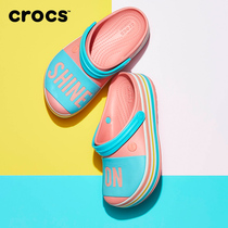Crocs Carlochi sandals womens 2021 summer New thick-bottomed carluo class cool sandals 205699-737