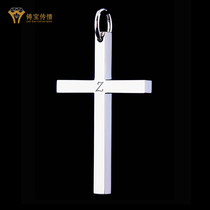 Bao Tendent pt950 platinum cross pendant without chain 18k platinum lettering choker necklace pendant
