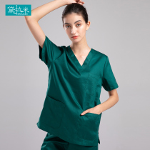 Hand wash coat cotton operating room female doctor surgical clothes male brush hand clothes pet beauty salon nurse work clothes
