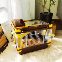 Pet hamster cage Golden bear cage Oversized villa large anti-jailbreak special take-out cage double-layer cage supplies