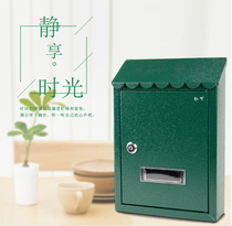 European style pastoral Wall mailbox outdoor with lock creative see complaint suggestion box General Manager small mailbox rainproof post box