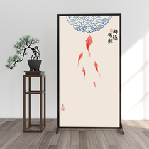 Chinese entry door Entrance screen partition wall Living room block brake office double-sided seat screen Bedroom block home barrier