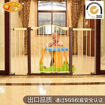 Childrens safety gate fence baby fence baby stairway guardrail pet dog fence pole isolation door free of punching