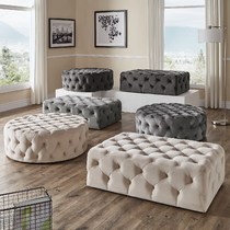 American Light Extravaganza Hotel Velvet Changing Shoes Down-to-earth Fitting Cap Clothing Shop Sofa Round Rectangular Bed Tailstool