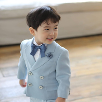 Childrens suit male handsome boys birthday small suit British three-piece Flower Boy dress suit
