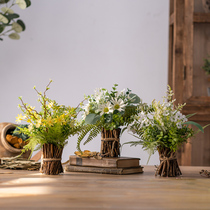 Fields Garden Plant Fake Flowers Simulation Flower Living Room Decoration Dining Table Flower Pendulum Flowers Dried Flower Floral Floral Decoration Mid-Autumn Festival Fake Flowers