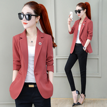 Early autumn small suit jacket ladies spring and autumn 2021 New thin fashion casual suit explosion top