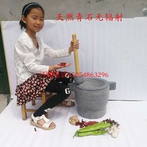 Qingshi stone mortar mortar extra-large stone mortar pounded glutinous rice cake garlic household Stone Nest commercial rice cake material grinder